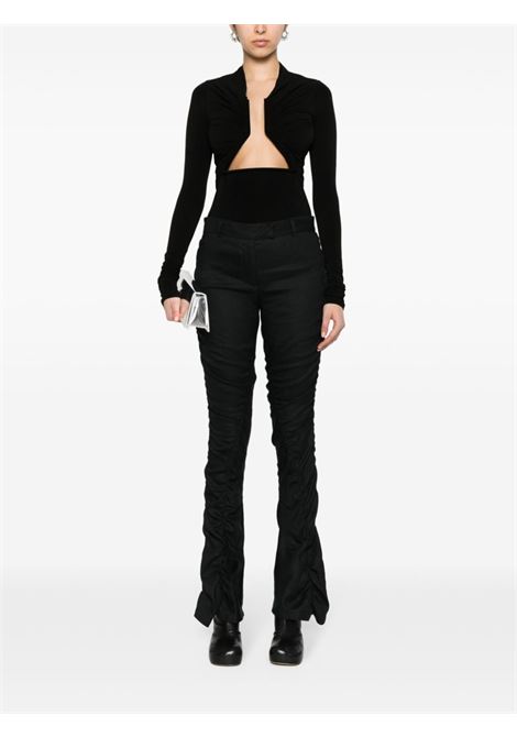 Black prong cut-out top - women RICK OWENS | RP01D2222HBZ09